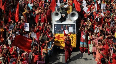 Delhi: No let up in protest as city’s anganwadi workers rally again