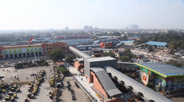 The skywalk is an extension of the already existing foot over bridge inside the railway station. (Express)