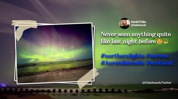 Northern lights scotland, northern lights spotted in scotland, northern lights, Aurora Borealis, Aurora Borealis in Scotland, Indian Express