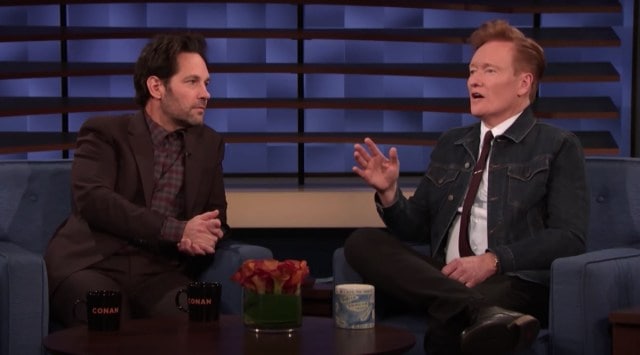 Paul Rudd pranks Conan O’Brien with 18 year old joke, the talk show ...