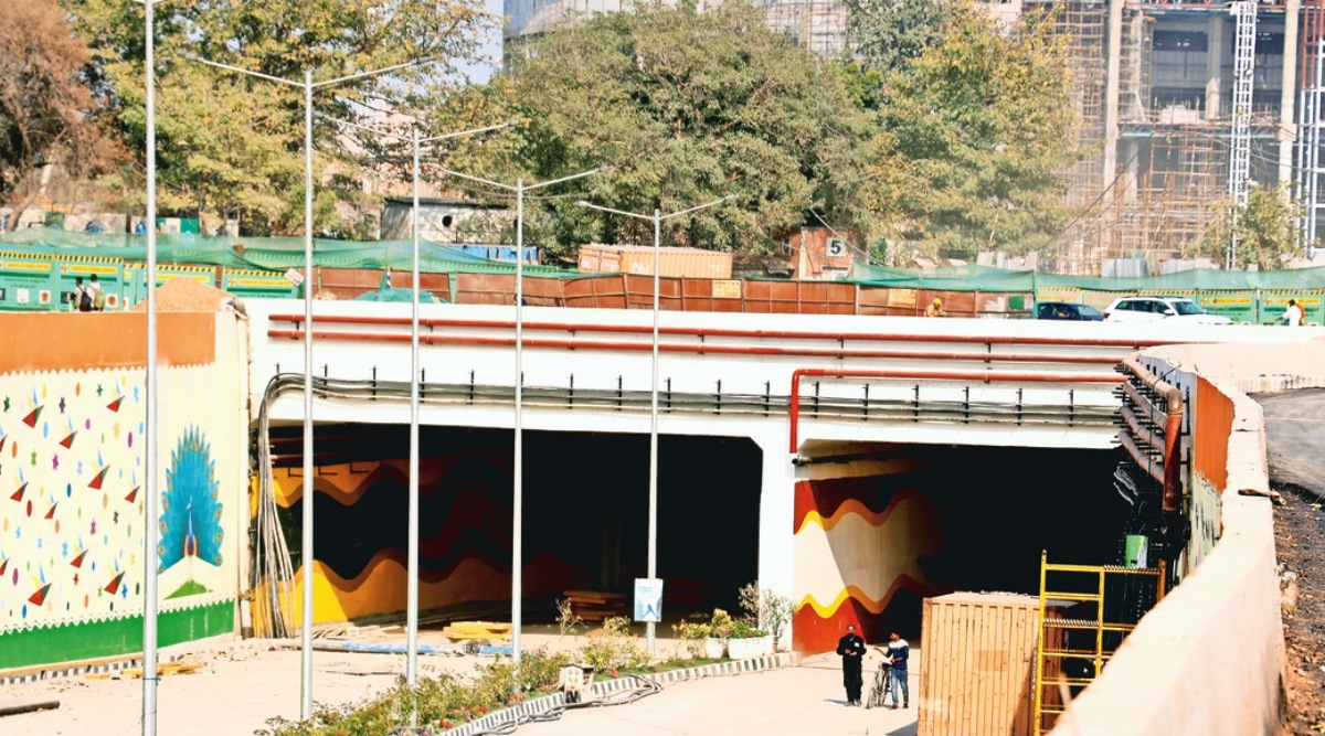 Pragati Maidan Integrated Corridor Redevelopment Project, Pragati Maidan, Pragati Maidan tunnel, Pragati Maidan underpass, Delhi news, Delhi city news, New Delhi, India news, Indian Express News Service, Express News Service, Express News, Indian Express India News