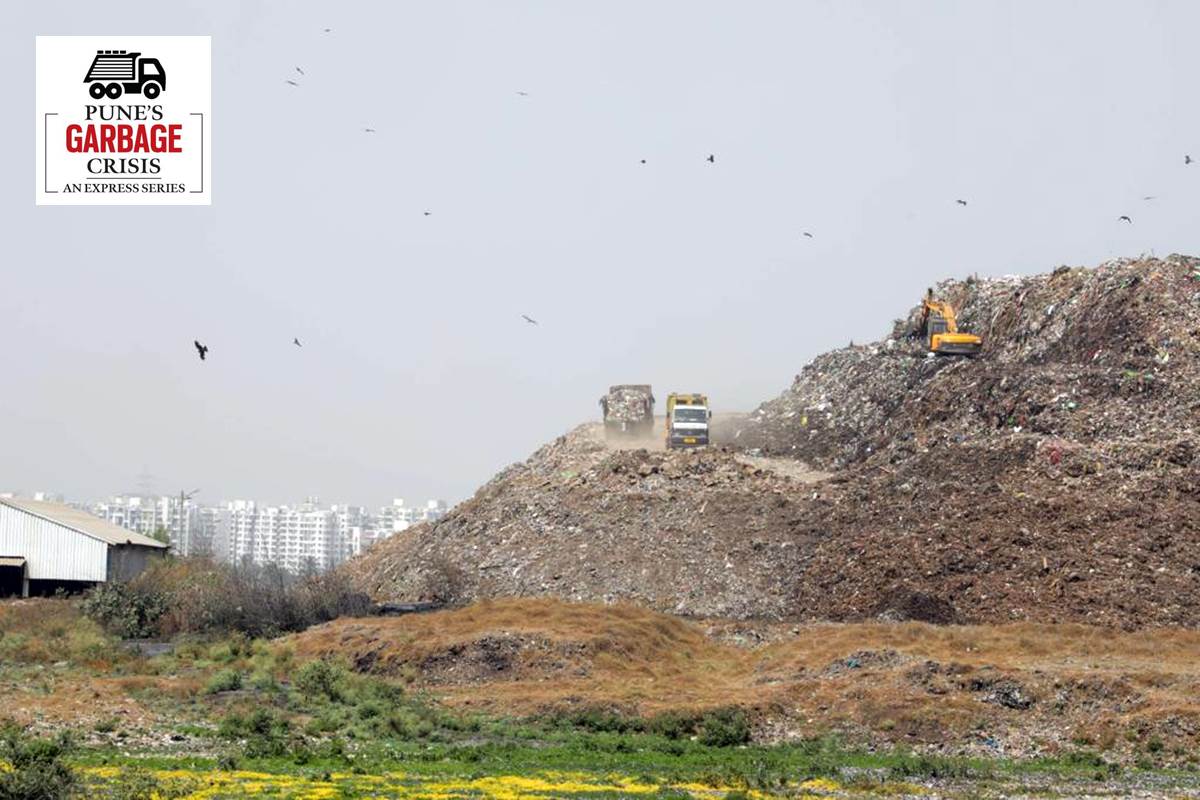 pune news, pune garbage crisis, pune express garbage series, pune Moshi garbage dump, Moshi garbage landfill site, pune waste, pune waste management, pune latest news,
