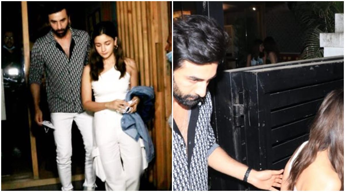 Alia Bhatt cannot stop smiling as Ranbir Kapoor plays the protective  partner. See photos | Entertainment News,The Indian Express