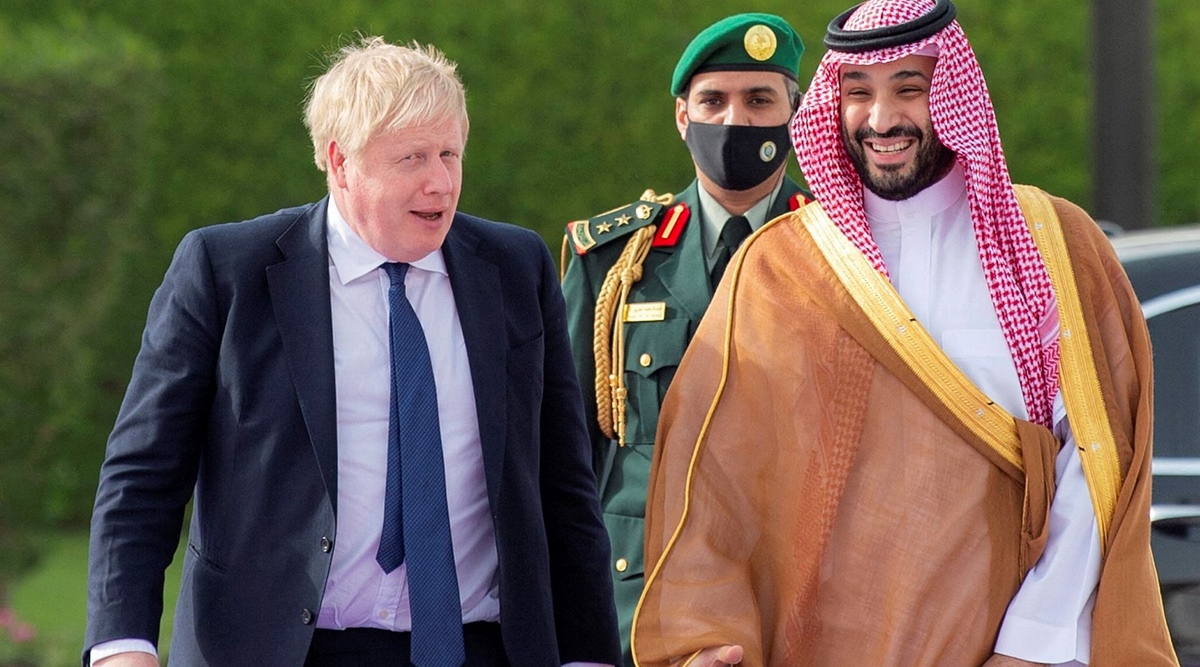 Saudi crown prince meets British PM Johnson in Riyadh: SPA | World News,The Indian Express