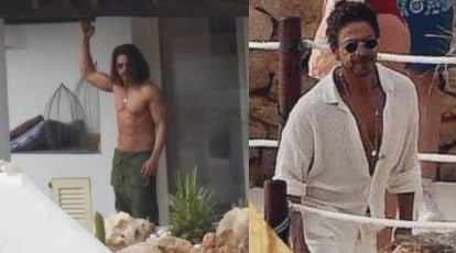 Shahrukh Khanxxx - Leaked photos from Pathaan sets has Shah Rukh Khan flaunting his eight pack  abs, see pics | Entertainment News,The Indian Express