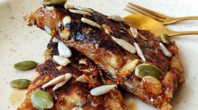 sourdhough pancake pizza