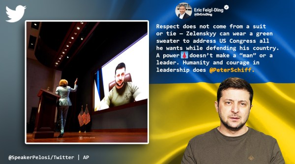 Ukraine president US Congress speech, Volodymyr Zelenskyy, Peter Schiff, Zelenskyy tshirt remark Peter Schiff, viral news, indian express