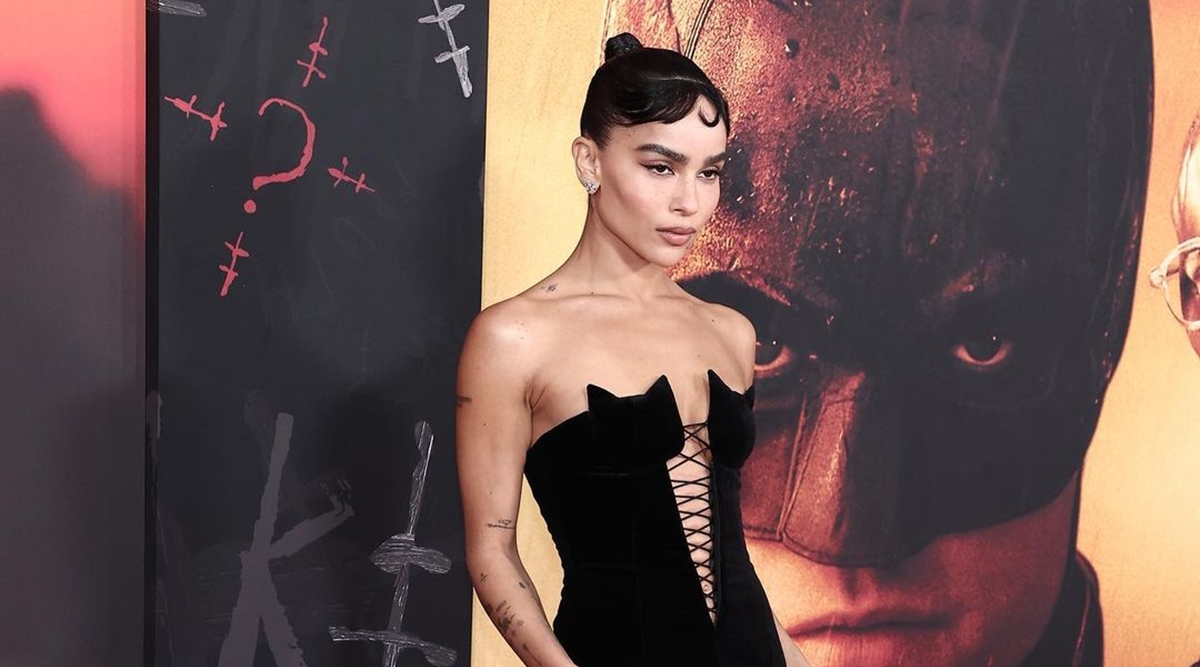 Zoë Kravitz wore the most 'purr'-fect gown at the world premiere of The  Batman | Lifestyle News,The Indian Express