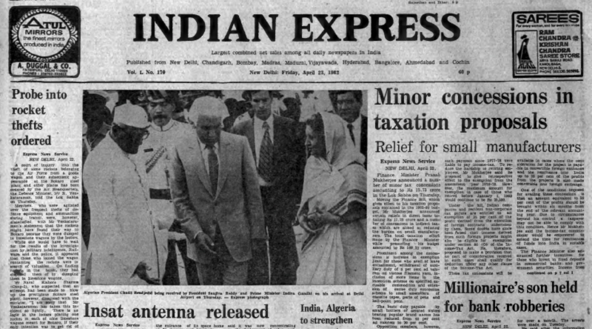 April 23, 1982, Forty Years Ago: Tax Relief
