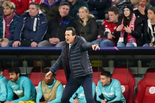 Villarreal's manager Unai Emery