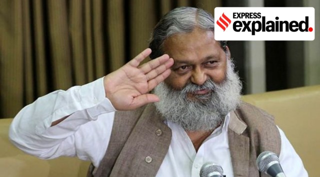Haryana Home Minister Anil Vij. (Express Archives)