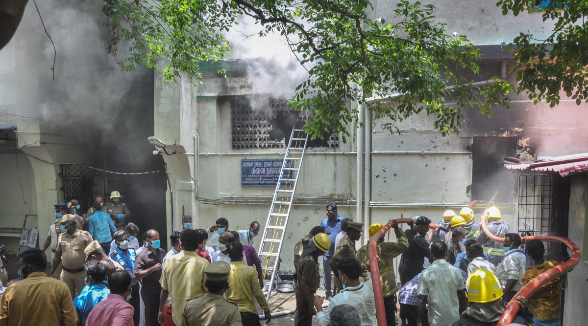Fire breaks out at Chennai’s Rajiv Gandhi hospital, 100 patients