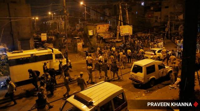 A day after the violence, which left 10-12 people injured, including seven police personnel, tension was palpable in the area.