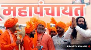 The images and videos of saffron-clad sadhus, sadhvis, and swamis calling for genocidal violence against millions of Indian Muslims in December 2021 are a chilling sight that we cannot ignore. (Representational File Photo)