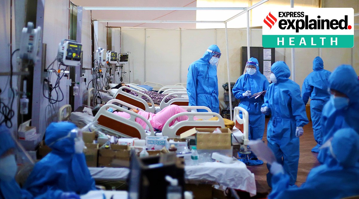 Doctors in an Intensive Care Unit (ICU) amid the Covid-19 pandemic, in Mumbai (Express Photo: Amit Chakravarty, File)