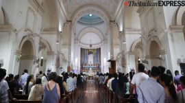 church, catholic church, jesus, jesus christ, devotees, easter, easter sunday, happy easter, happy easter 2022, celebration, Christian, holy festival, indian express news