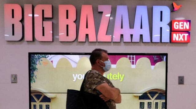 A man walks inside the Big Bazaar retail store in Mumbai, India, November 25, 2020. (REUTERS/File Photo)