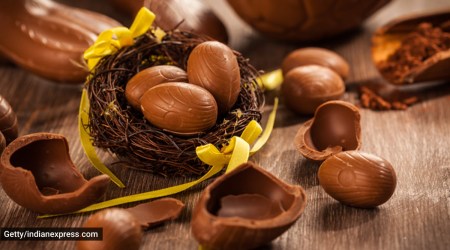 Easter chocolate, Easter egg, white chocolate, white stuff on Easter chocolate, chemistry of chocolate, indian express news