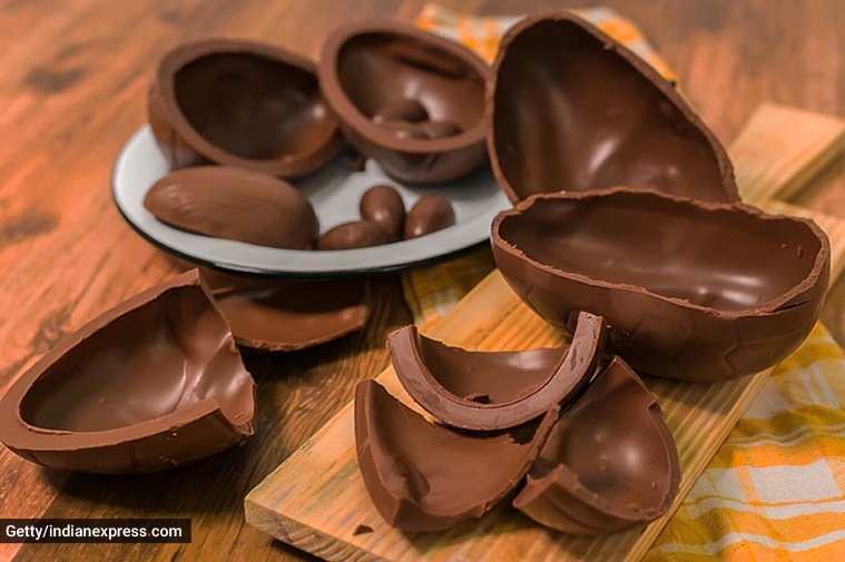Easter chocolate, Easter egg, white chocolate, white stuff on Easter chocolate, chemistry of chocolate, indian express news