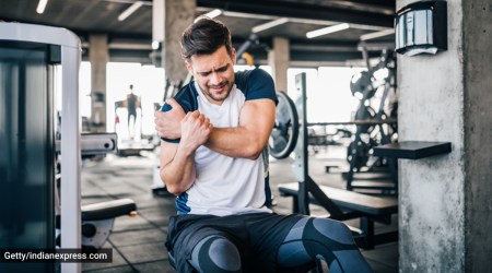 muscle soreness, sore muscles after a workout session, why muscles get sore after workout, delayed onset muscle soreness (DOMS), indian express news