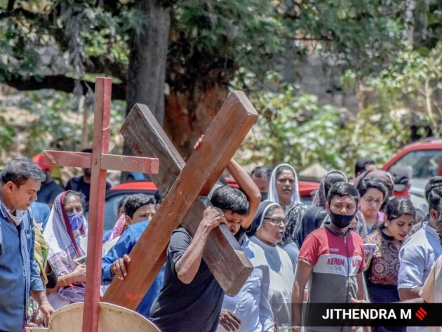 Good Friday 2022, Good Friday 2022 pictures, Good Friday 2022 photos, what Good Friday looked like in India, pictures from Good Friday 2022, indian express news