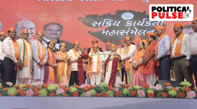 With elections scheduled later this year, the BJP leadership has put its weight behind the karyakarta or party worker compared to the government. (Photo: Twitter/@CRPaatil)