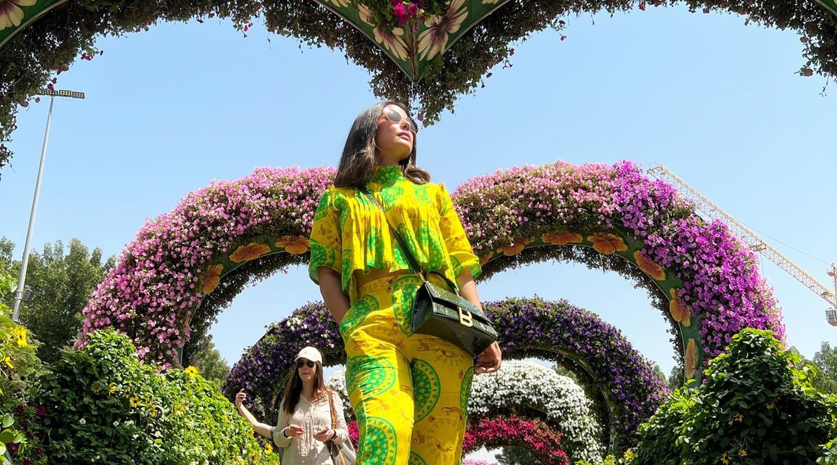 Hina Khan explores Miracle Garden in Dubai; know more about the ...