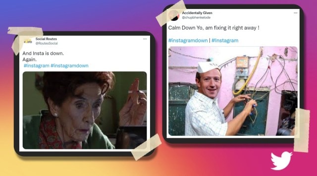 Instagramdown, instagram, instagram outage, memes on Instagram, memes, indian express