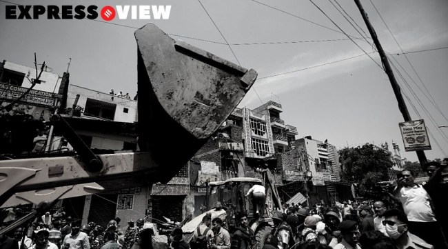 No notices were sent to the residents of Jahangirpuri before bulldozers were sent to demolish structures, many in the vicinity of the mosque that was at the centre of the communal clashes Saturday.