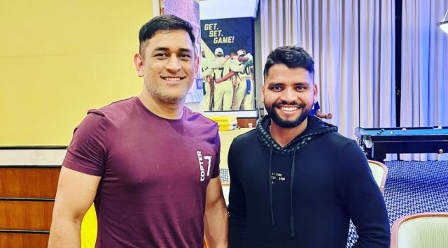 Salman Khan (right) with Mahendra Singh Dhoni. (Express Photo)
