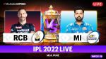 IPL 2022, RCB vs MI live cricket score online