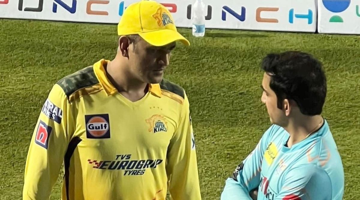 It was nice catching up skipper': Gautam Gambhir greets MS Dhoni ...