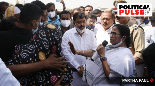 Mamata Banerjee meets victims' kin in Birbhum.
