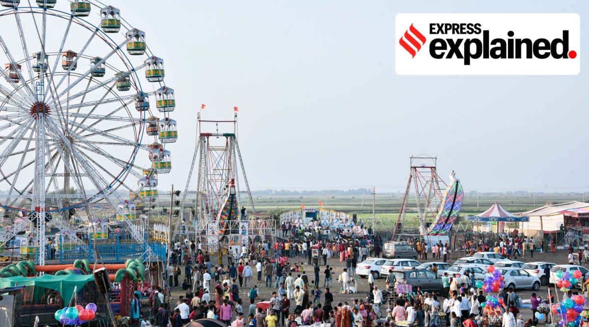 At Madhavpur Mela in Porbandar on Sunday. (Photo: Chirag Chotaliya)