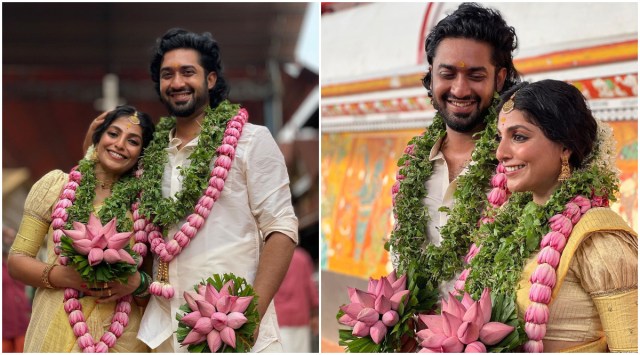 Malayalam actress Mythili ties the knot at Guruvayur temple. See ...