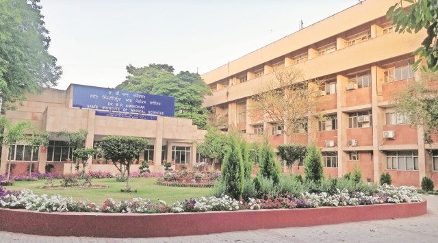 A 64-room hostel has been prepared for the students at PHSC Building. (Express Photo by Jasbir Malhi)