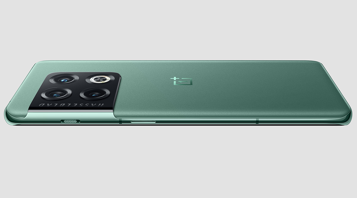 OnePlus 10 Pro in green is seen in this photo. 