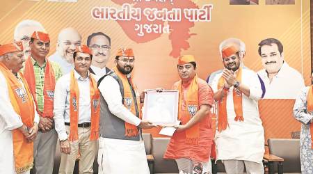 Maru is the second former MLA to join BJP in the past two days. (Express Photo)