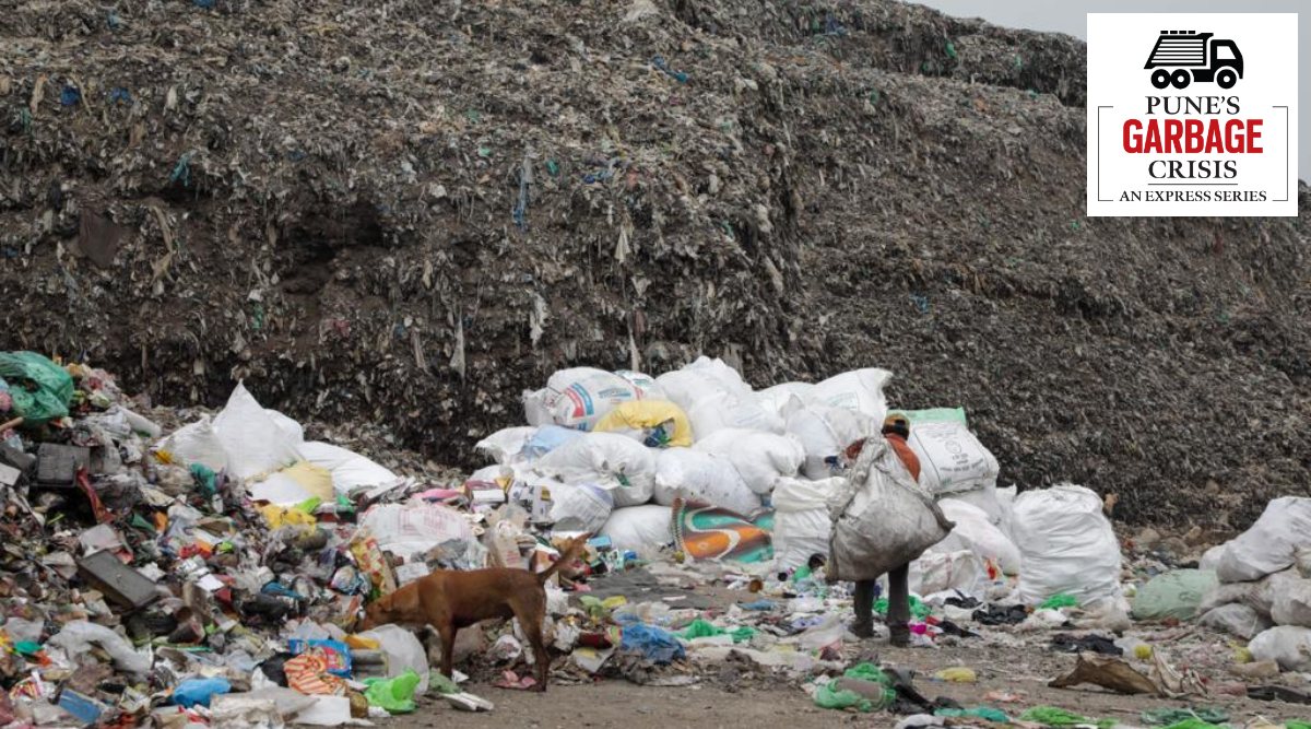Garbage is processed at PMC's RDF & Compost plant in Uruli Devachi. (Express Photo: Arul Horizon)