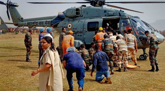 Rescue operations in Deoghar on Tuesday. (PTI)
