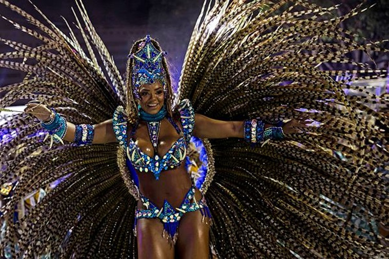 Rio de Janeiro's Sambadrome, carnival in Rio de Janeiro, Rio de Janeiro carnival pictures, Rio de Janeiro carnival back, pandemic delay, indian express news
