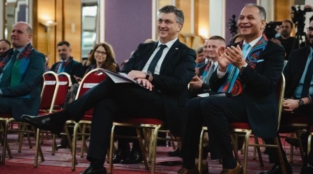 The first day of the Roma conference in Zagreb, Croatia, was attended by Croatia’s Prime Minister Andrej Plenković, Veljko Kajtazi, member of the Croatian Parliament, Roma leaders and India’s Ambassador to the Republic of Croatia, Raj Kumar Srivastava. (Express photo)