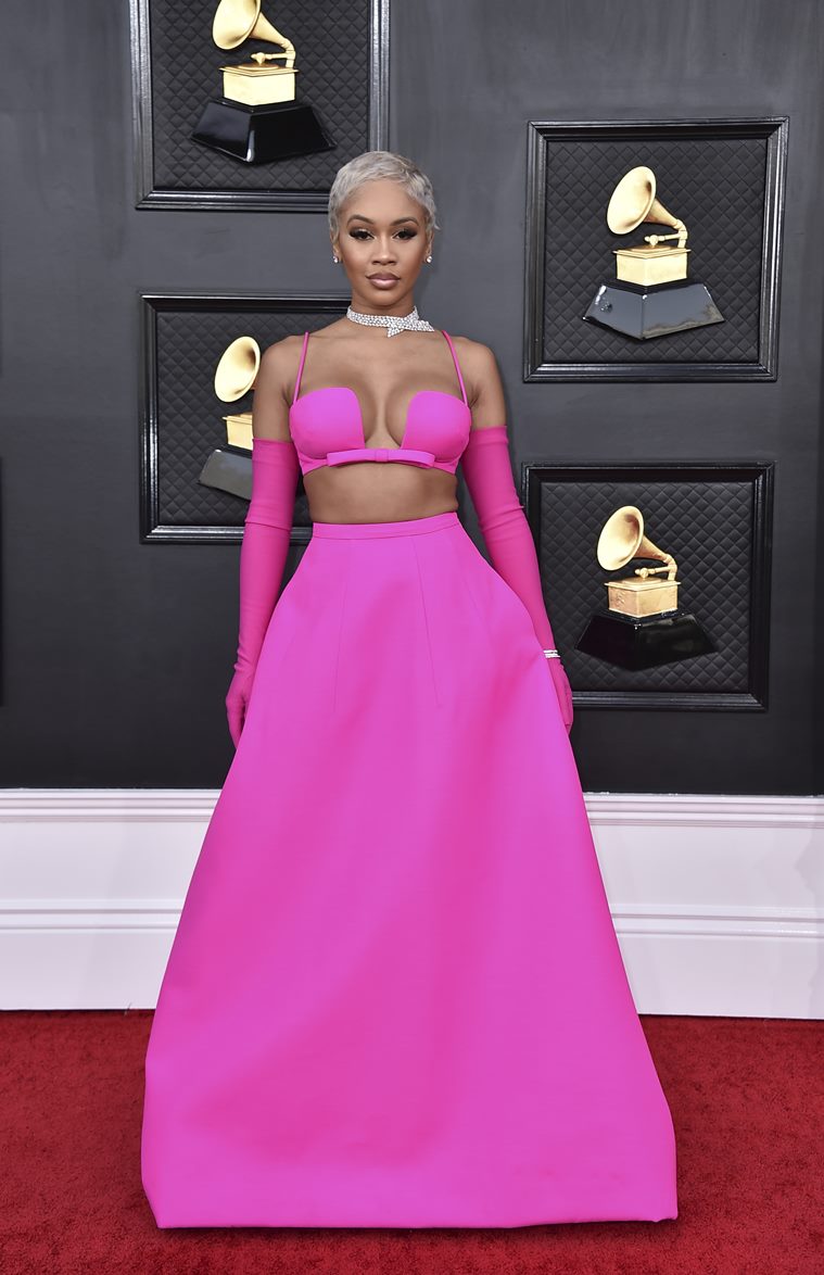 Saweetie, Haddish lead Grammys red carpet in pink, sparkle