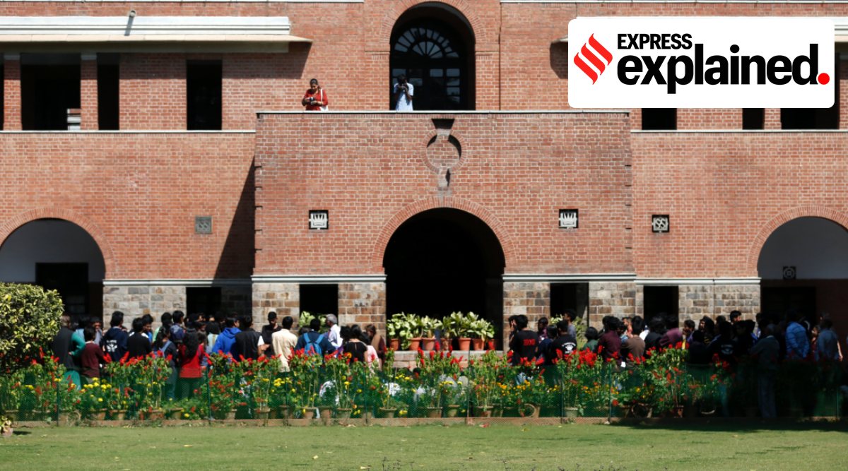 St Stephen’s is the only college in Delhi University which has historically been supplementing the filter of cut-offs with an interview to screen and select its students from among applicants. (Express Photo: Amit Mehra, File)