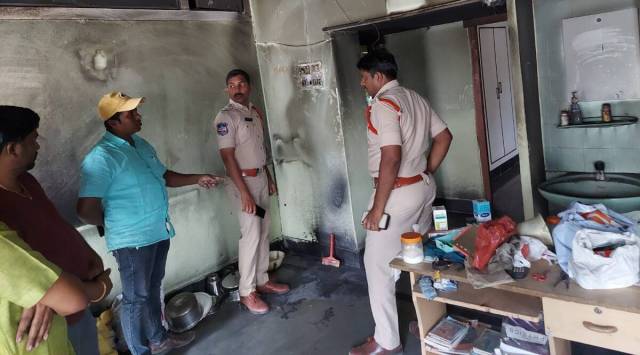 Earlier, 80-year-old B Ramaswamy died after the battery of his son Prakash's Pure EV scooter exploded in their living room in the early hours on Wednesday. (Express photo)