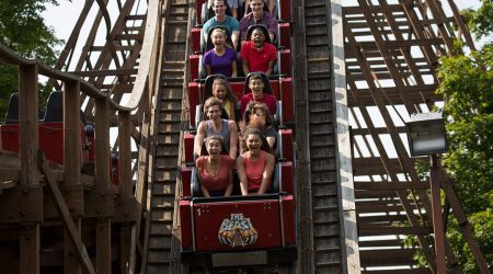 the beast roller coaster