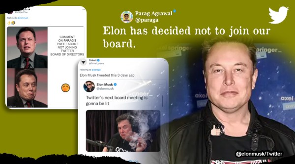 Elon Musk not joining Twitter board, Elon Musk, Twitter board, memes on Elon Musk, Twitter, Parag Agrawal, indian express