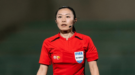 first female referee, sports, football