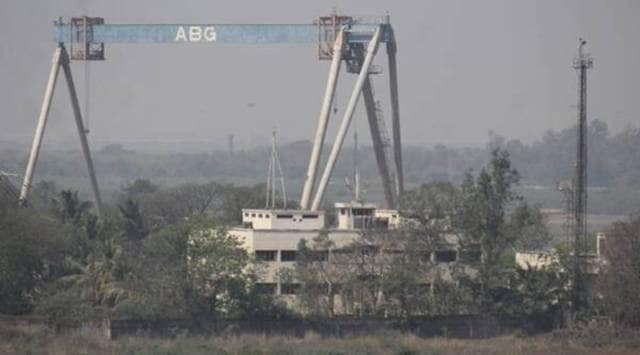 File photo of the ABG shipyard at Ichhapore in Surat city. (Express photo by Hanif Malek)