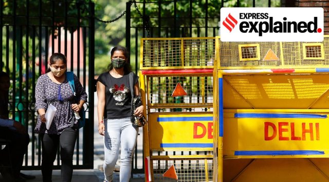 Outside Delhi University in New Delhi. (Express Photo: Praveen Khanna, File)
